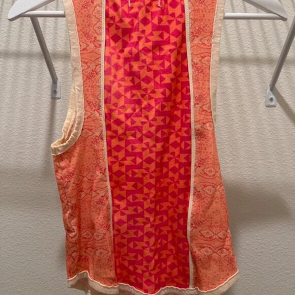 WE THE FREE PEOPLE People Too Hot To Handle Tank Top pink Combo Size:S - Picture 3 of 5